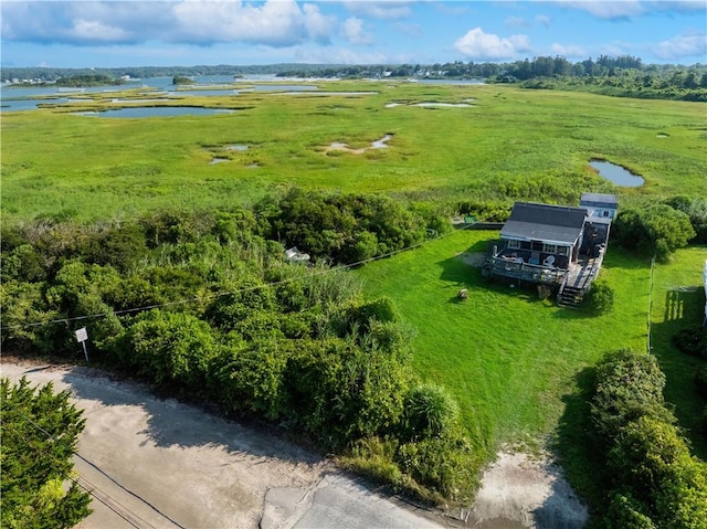 853 W Beach Rd, Charlestown, RI 02813 - drone / aerial view featuring a water view