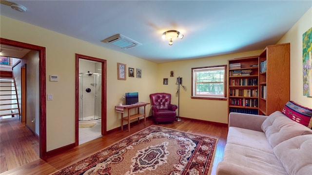 interior space featuring hardwood / wood-style flooring