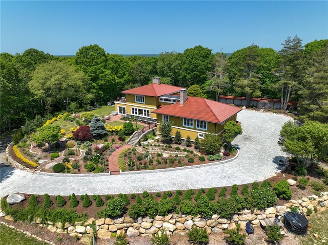 birds eye view of property