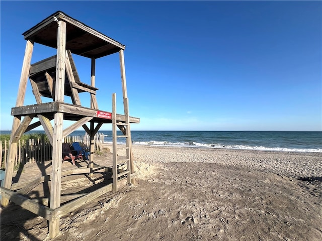 water view featuring a view of the beach