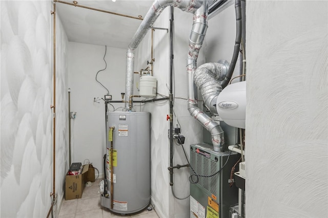 utilities featuring gas water heater