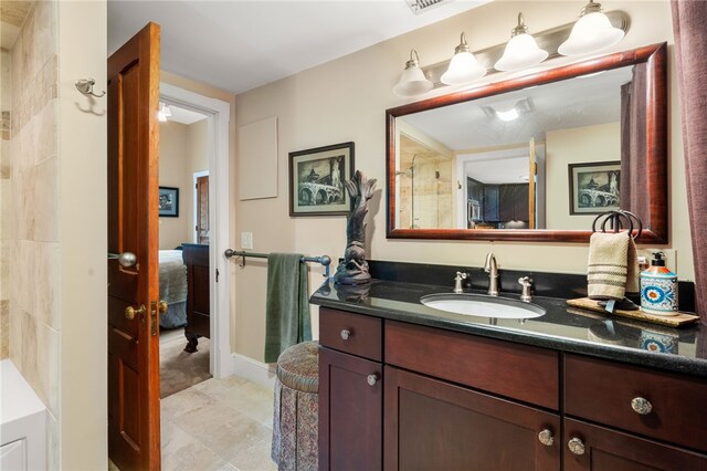 bathroom with vanity