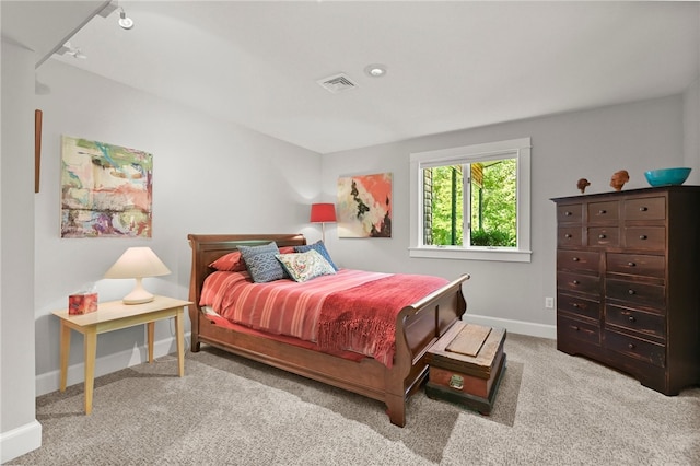 bedroom with carpet floors