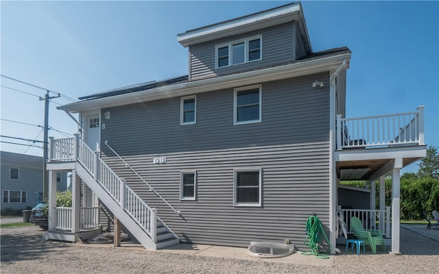 view of rear view of property