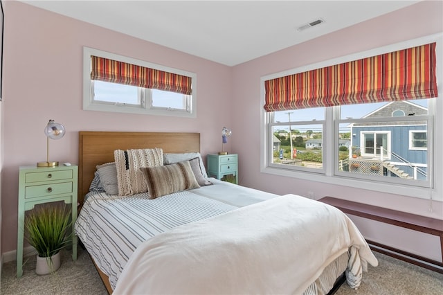 bedroom with carpet flooring