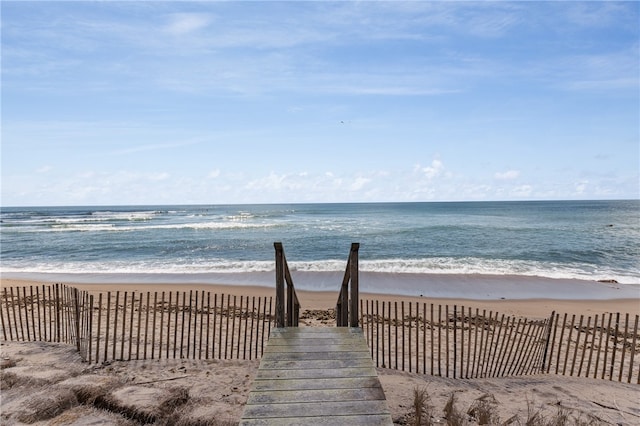 water view featuring a view of the beach