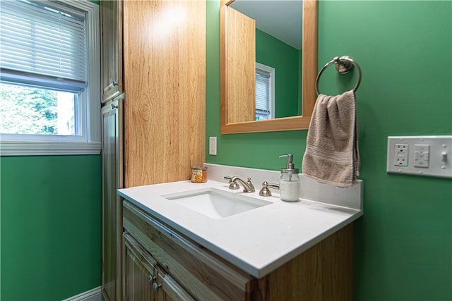 bathroom featuring vanity