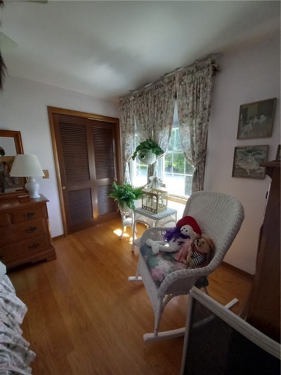 interior space featuring hardwood / wood-style floors