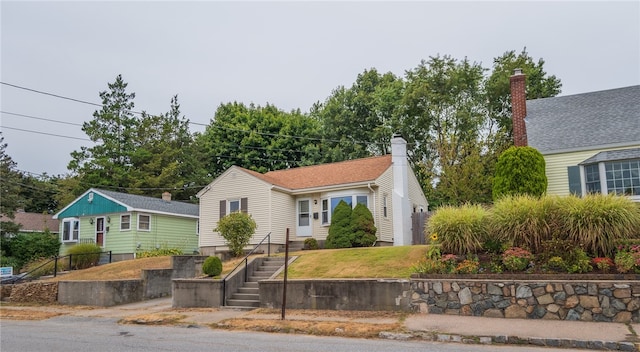 view of bungalow-style home