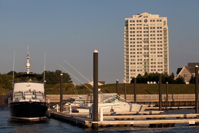 view of home's community featuring a water view