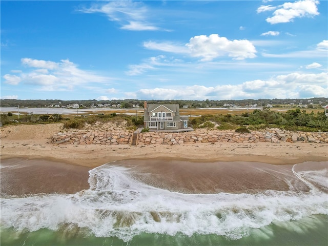 view of home's community with a water view