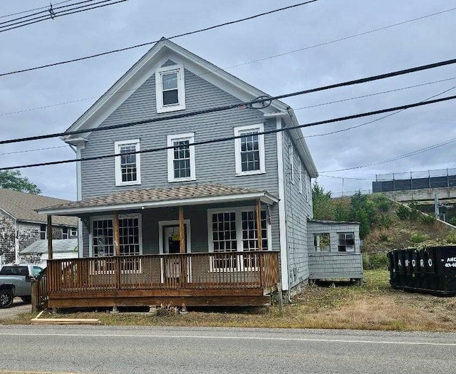 view of front facade with a porch