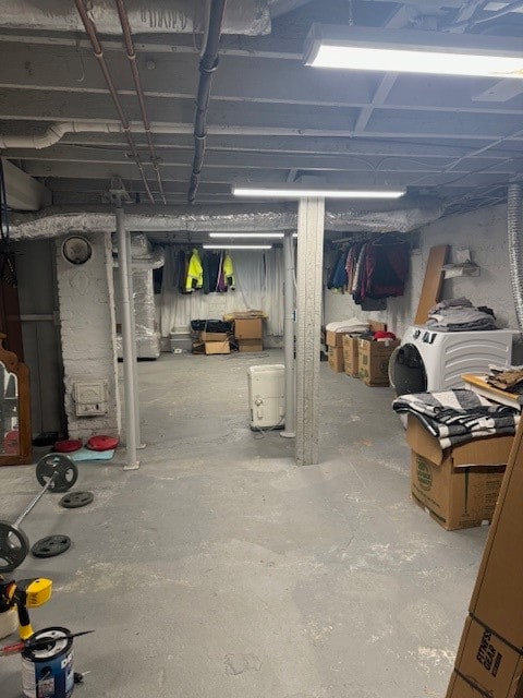 view of basement