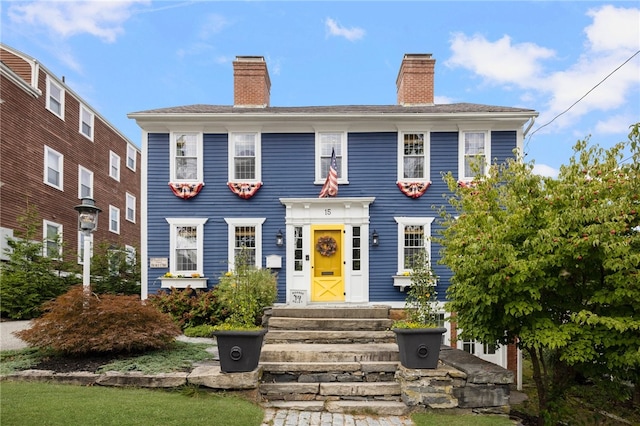 view of colonial-style house