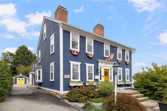 view of colonial home