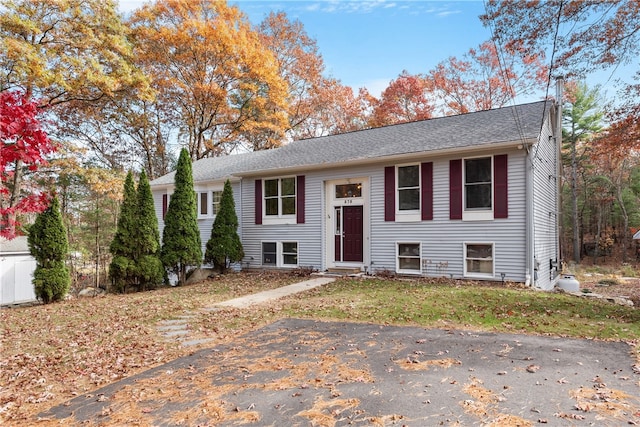 view of split foyer home