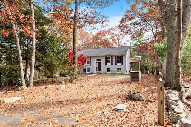 view of split foyer home