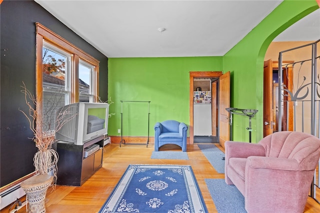 interior space featuring light hardwood / wood-style flooring