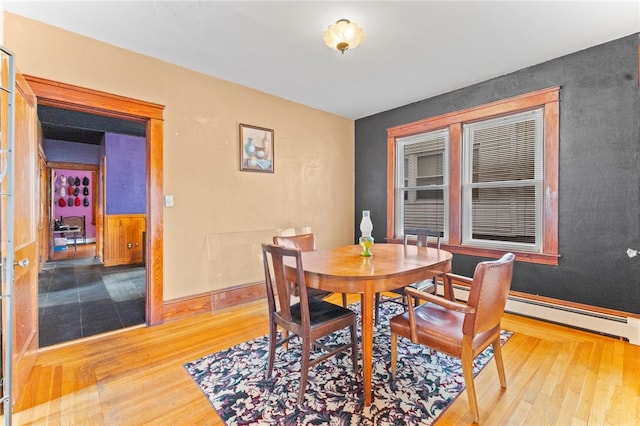 dining room featuring wood-type flooring