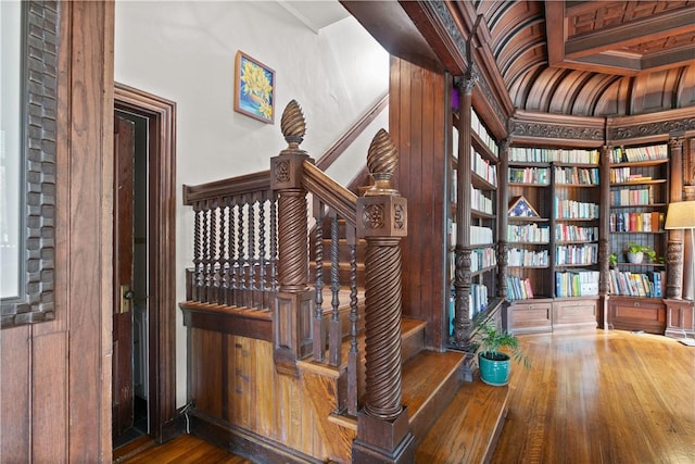 68 Kay St, Newport, RI 02840 - stairs with wood finished floors