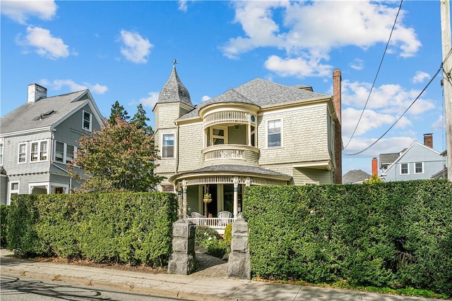 68 Kay St, Newport, RI 02840 - victorian house featuring a balcony