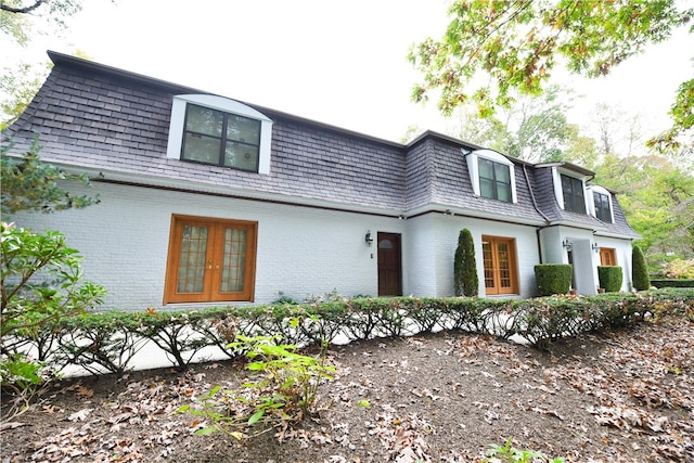 view of front of house featuring french doors