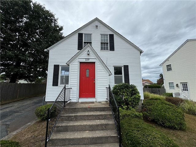 view of front of home