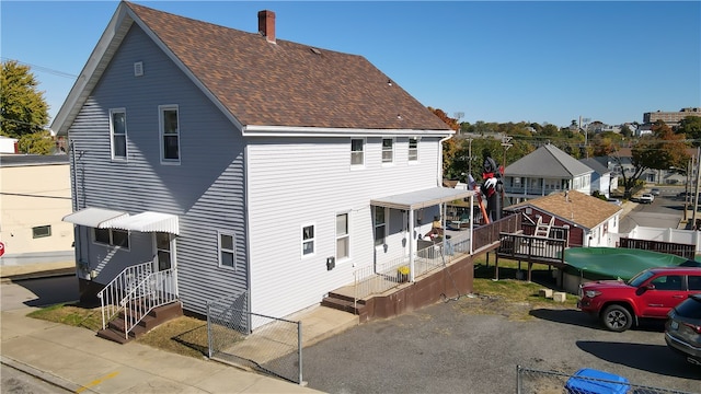 view of back of property