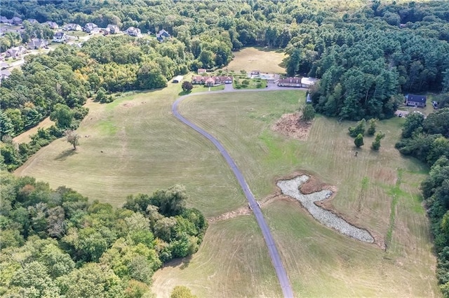 bird's eye view featuring a rural view