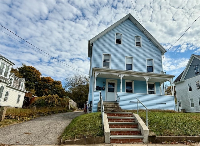 view of front of house with a porch