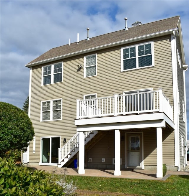 rear view of house with a patio area