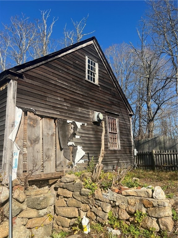 view of side of property