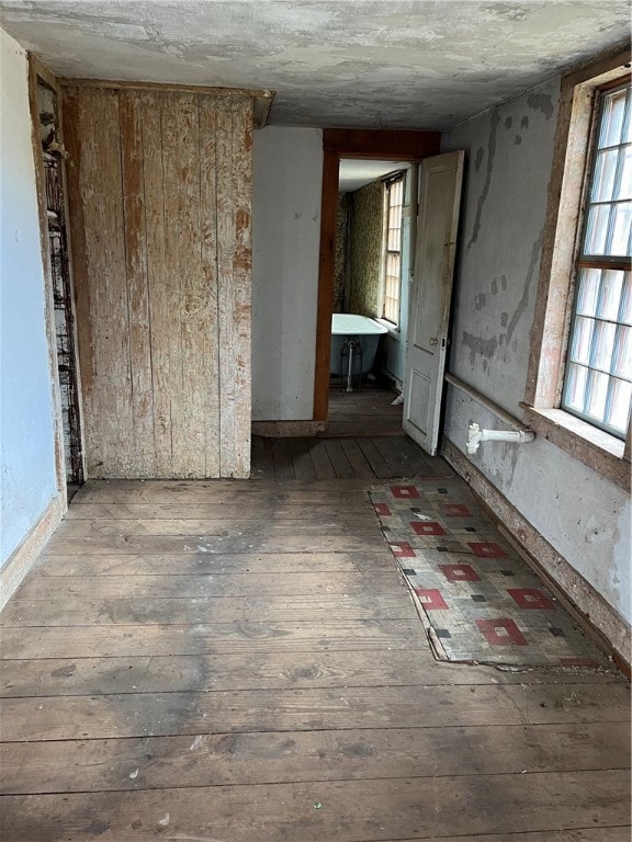 miscellaneous room featuring wood-type flooring