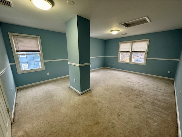 view of carpeted empty room