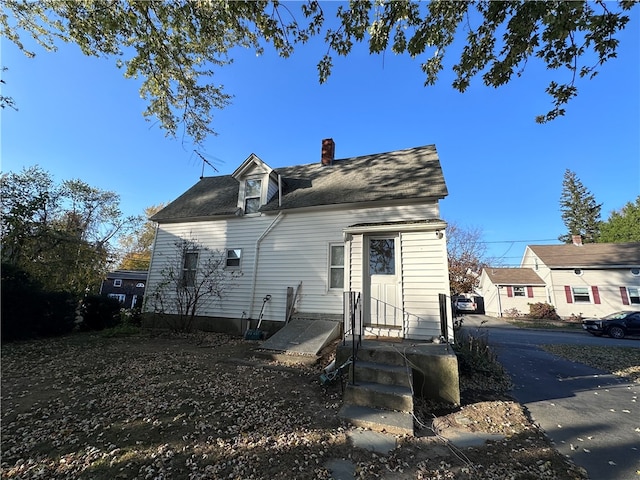 view of rear view of property