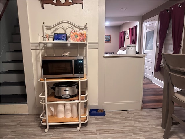 interior space featuring hardwood / wood-style flooring