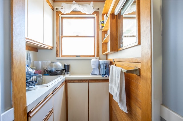 interior space featuring sink