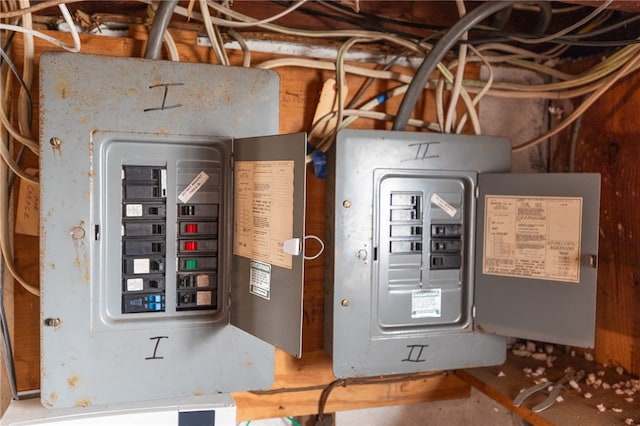 utility room featuring electric panel