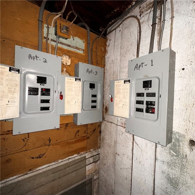 utility room featuring electric panel