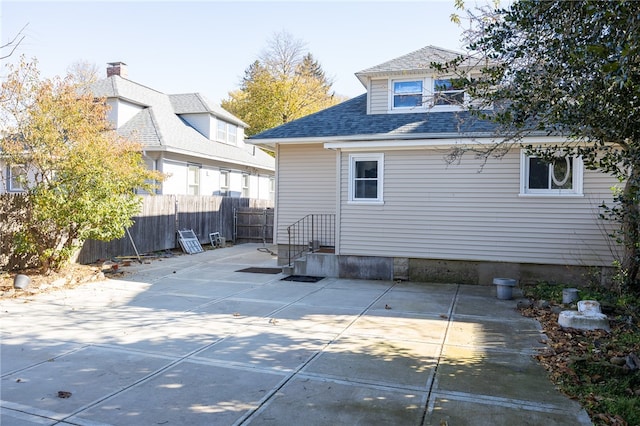 rear view of property with a patio