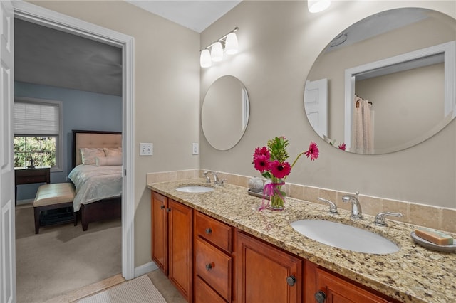 bathroom with vanity