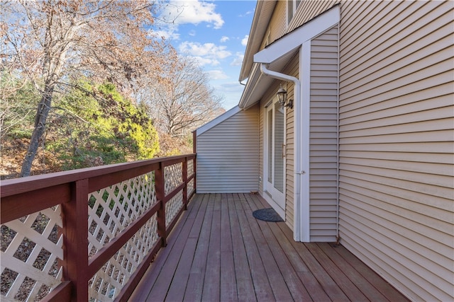 view of wooden terrace