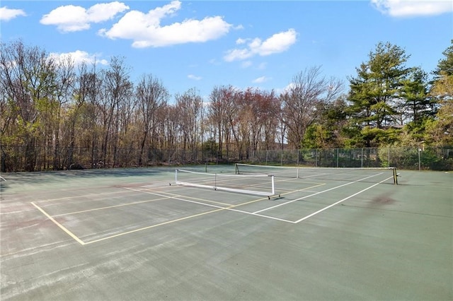 view of sport court