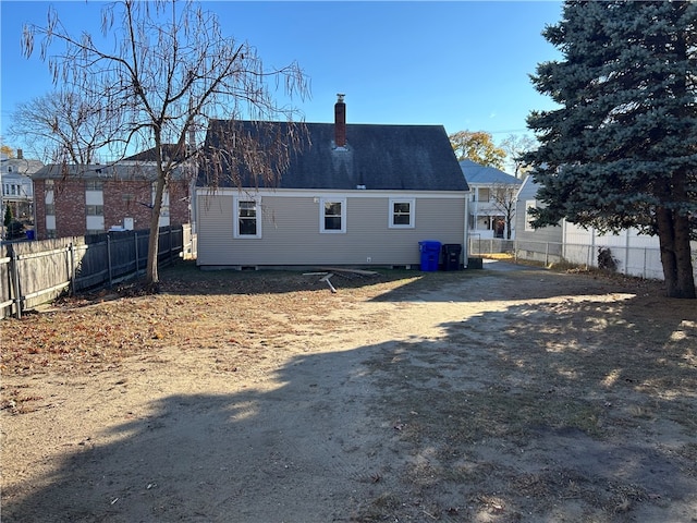 view of rear view of property