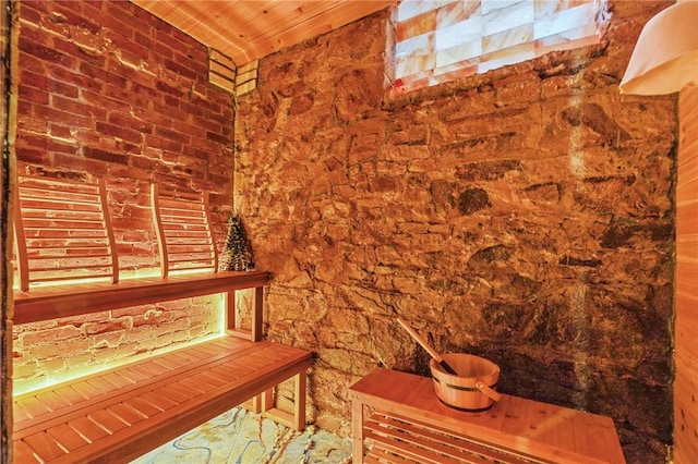 43 Old Beach Rd, Newport, RI 02840 - sauna with wood ceiling