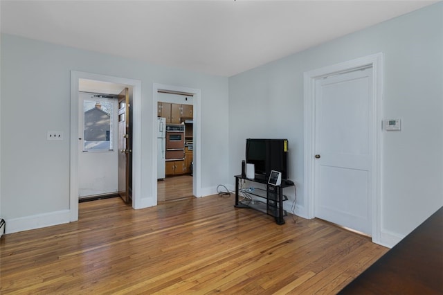 interior space featuring hardwood / wood-style floors