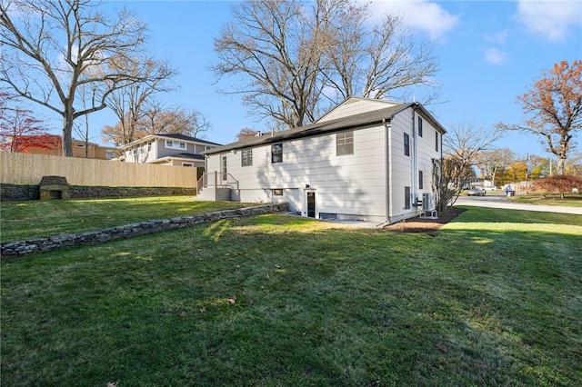 view of property exterior featuring a yard