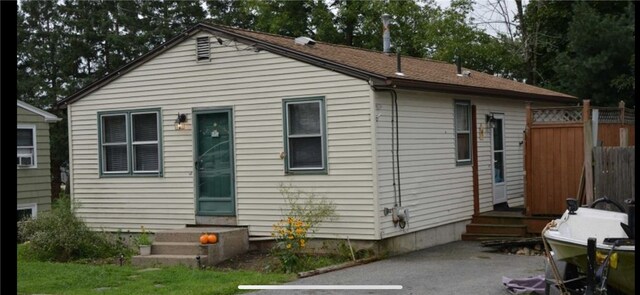 view of rear view of property