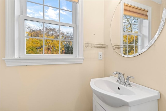 bathroom featuring a healthy amount of sunlight and sink