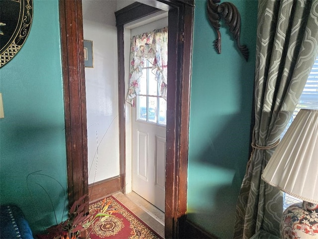 view of doorway to outside